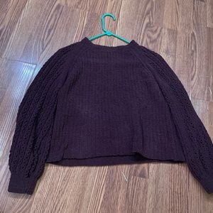 purple sweater
